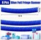 6 Pack 10 Ft Blue Garland Tinsel Streamers Banner Wall Hanging(Blue)